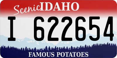 ID license plate I622654