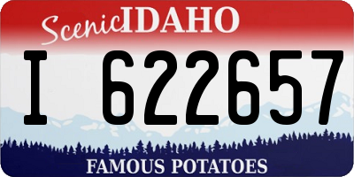 ID license plate I622657