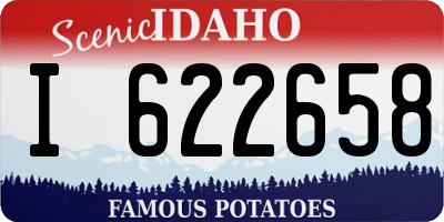 ID license plate I622658