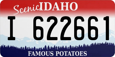 ID license plate I622661