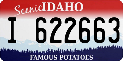 ID license plate I622663