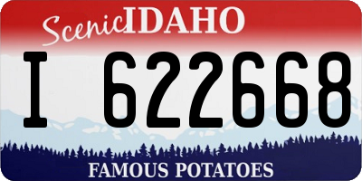 ID license plate I622668