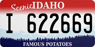 ID license plate I622669