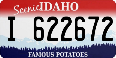 ID license plate I622672