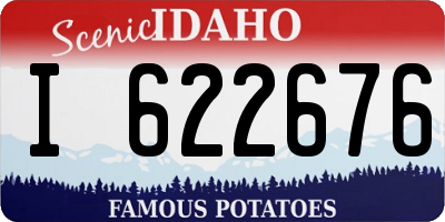 ID license plate I622676