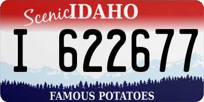 ID license plate I622677