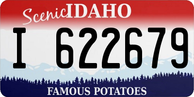 ID license plate I622679