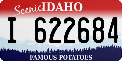 ID license plate I622684