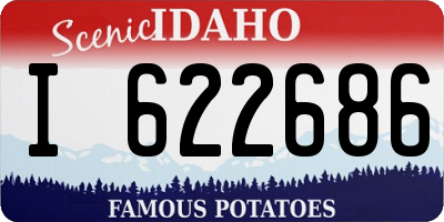 ID license plate I622686