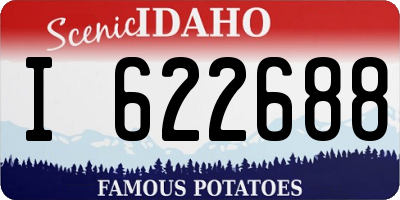 ID license plate I622688
