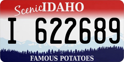 ID license plate I622689