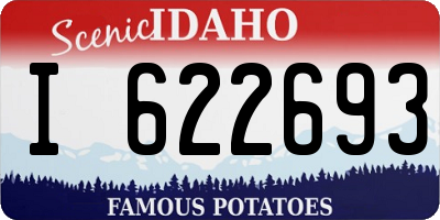 ID license plate I622693