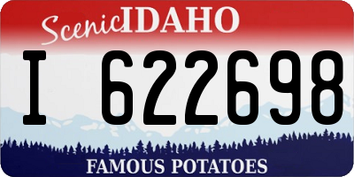ID license plate I622698