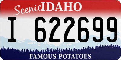 ID license plate I622699