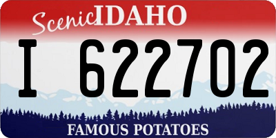 ID license plate I622702