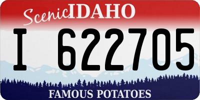 ID license plate I622705