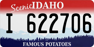 ID license plate I622706
