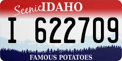 ID license plate I622709