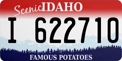 ID license plate I622710