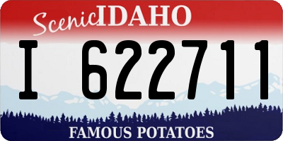 ID license plate I622711