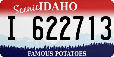 ID license plate I622713
