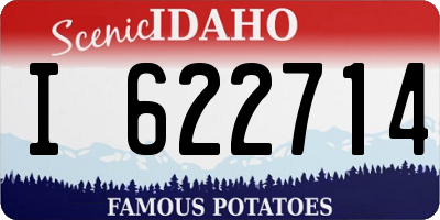 ID license plate I622714