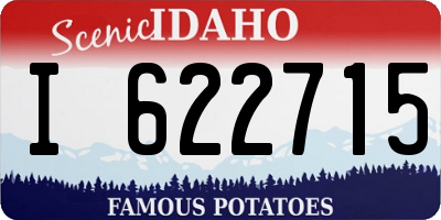 ID license plate I622715
