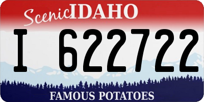 ID license plate I622722