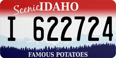 ID license plate I622724