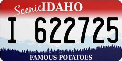 ID license plate I622725