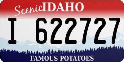 ID license plate I622727