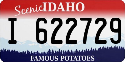 ID license plate I622729