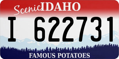 ID license plate I622731