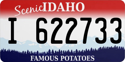 ID license plate I622733