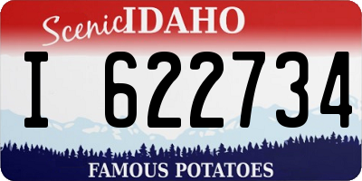 ID license plate I622734