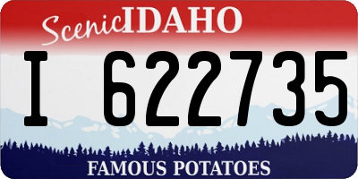ID license plate I622735