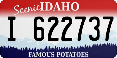 ID license plate I622737