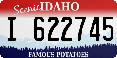 ID license plate I622745