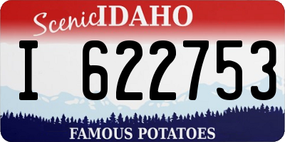 ID license plate I622753