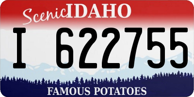 ID license plate I622755