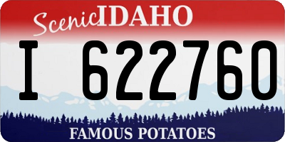 ID license plate I622760