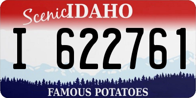 ID license plate I622761