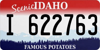 ID license plate I622763