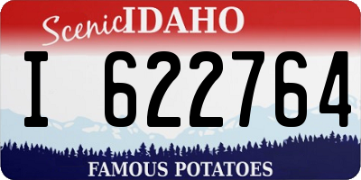 ID license plate I622764