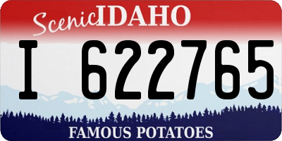ID license plate I622765