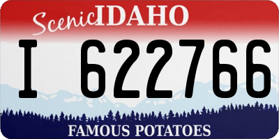 ID license plate I622766