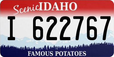 ID license plate I622767