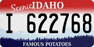 ID license plate I622768