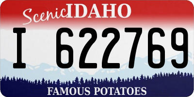 ID license plate I622769
