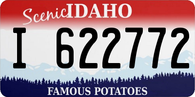 ID license plate I622772